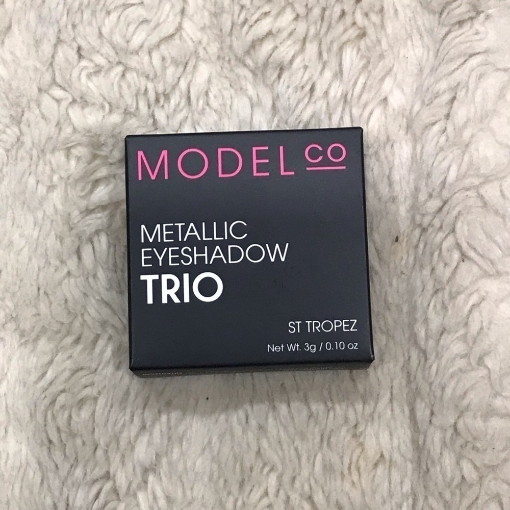 2 for $15 or 3 for $20 Model Co metallic eyeshadow trio - St Tropez